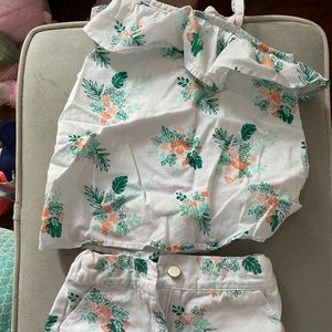 Janie and Jack shorts and top set, size 4, great condition